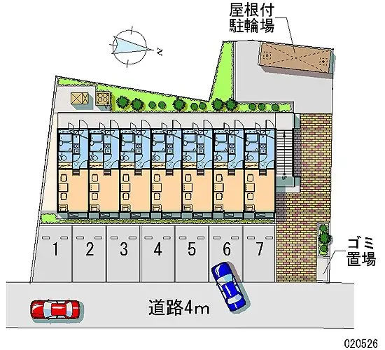 ★手数料０円★相模原市緑区相原６丁目　月極駐車場（LP）